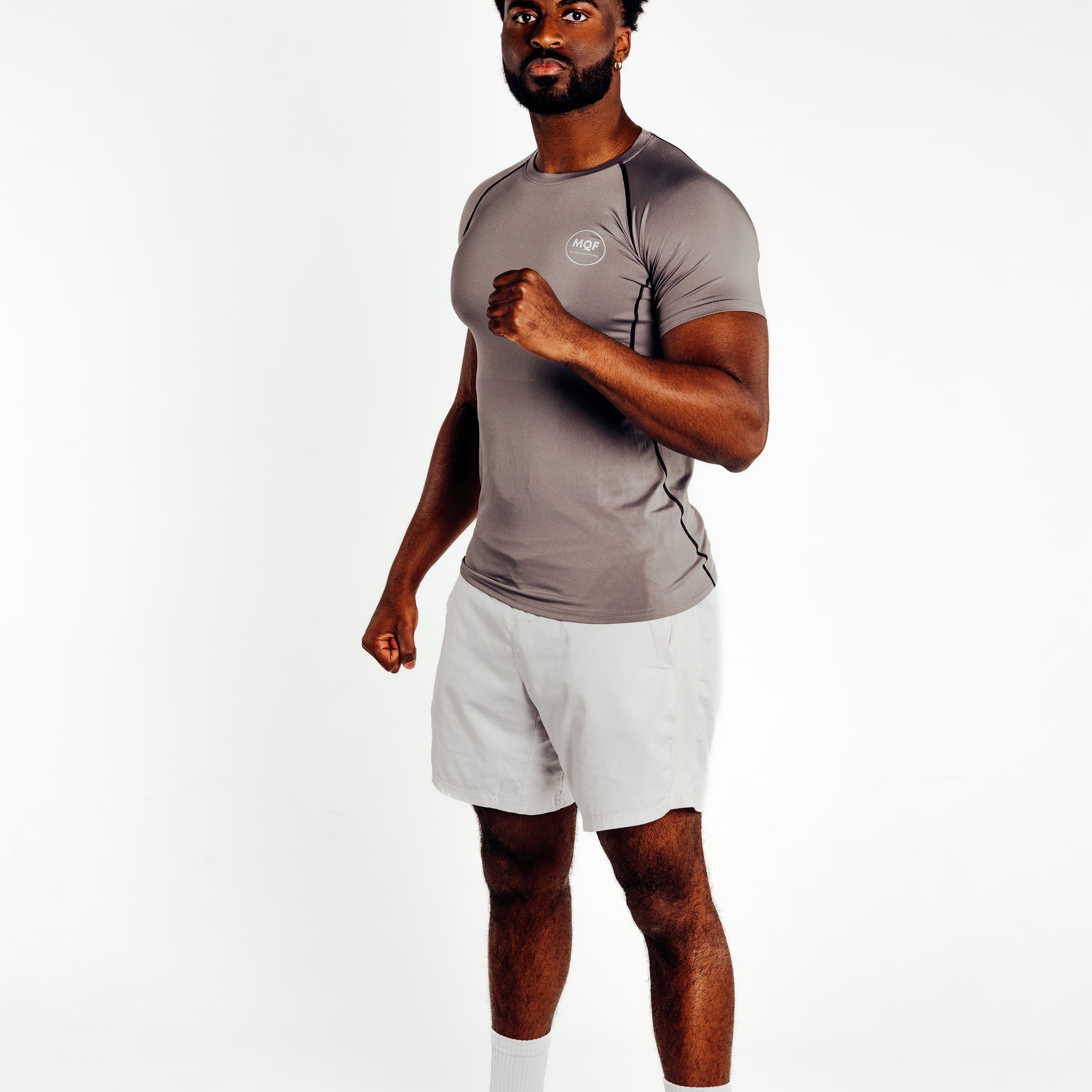 T-shirt fitness - Vêtement de sport - Gris