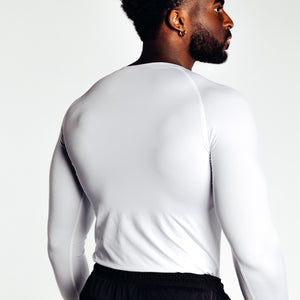 T-Shirt Fitness - Manche longue - Blanc