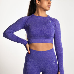 Crop Top Sport - Vêtement Fitness MQF - Violet