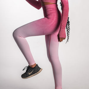 Legging Sport ombré - Vêtement Fitness MQF - Rouge