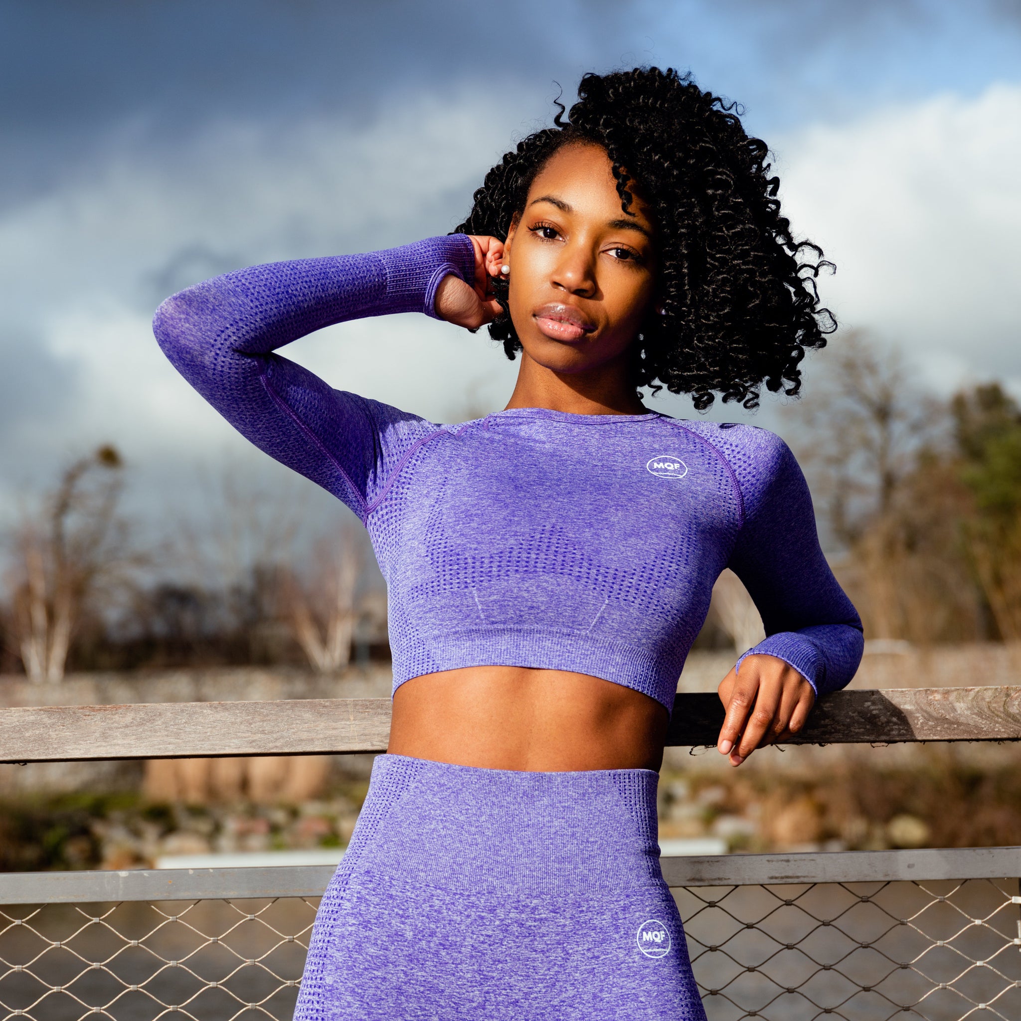 Sport Crop Top - MQF Fitness Clothing - Purple